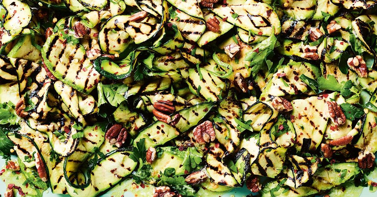 Luke Hines' charred zucchini with lemon and chilli - 9Kitchen