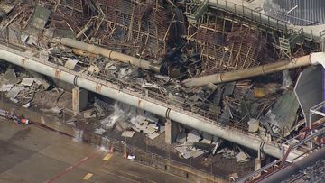 A tower has collapsed at a chemical manufacturing plant in Banksmeadow. 