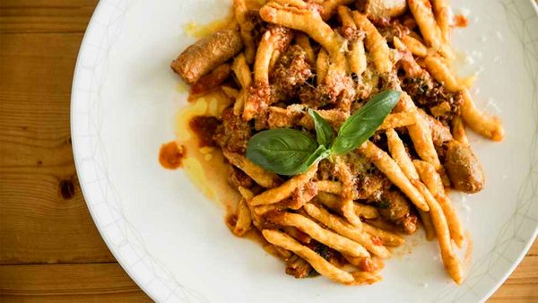 Massimo Mele's handmade macaroni with traditional ragu sauce