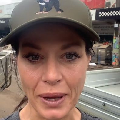 Madeleine West shares emotional video from Lismore amid NSW floods.