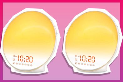  Wake Up Light Sunrise Alarm Clock for Kids, Heavy Sleepers,  Bedroom, with Sunrise Simulation, Sleep Aid, Dual Alarms, FM Radio, Snooze,  Nightlight, Daylight, 7 Colors, 7 Natural Sounds, Ideal for Gift 