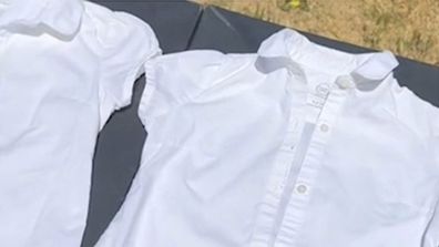 White shirts washed with baking soda hack