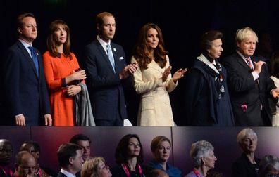 British Prime Minister Boris Johnson breaking royal protocol Queen