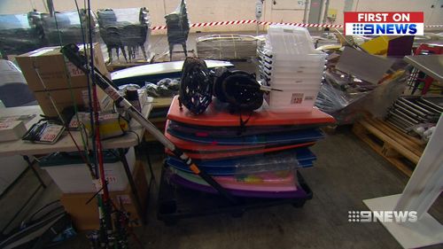 Some will be auctioned off tonight, while others will go up for sale on Saturday and Sunday. Picture: 9NEWS