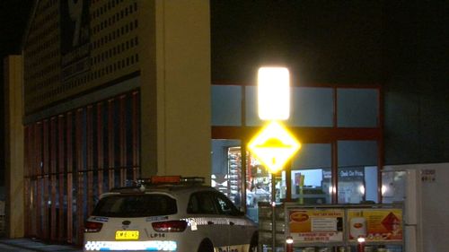 A man stormed a Bunnings store in Prestons about 9pm last night. (9NEWS)