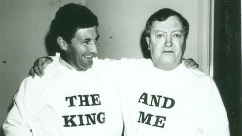 The King and I: Sutcliffe with the late Graham Kennedy. (9NEWS)