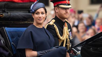 Harry and Meghan trooping the colour 2019
