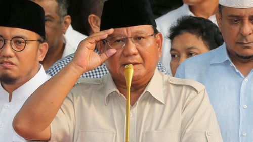 Indonesian presidential candidate General Prabowo Subianto has claimed corruption.