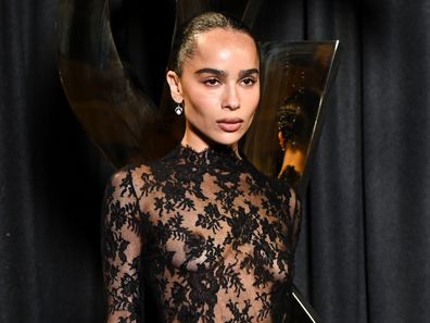 Zoe Kravitz attends the Saint Laurent Womenswear Spring-Summer 2025 show as part of Paris Fashion Week on September 24, 2024 in Paris, France. 