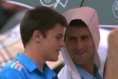 <b>Novak Djokovic was at his laidback best during a rain delay in his first round victory at the French Open. </b><br/><br/>The world number two delighted the Roland Garros crowd by inviting a ball boy to sit under his umbrella and share a drink with him as the rain came down in Paris. <br/><br/>The Serbian has become a fan favourite around the world as much for his sense of fun as his incredible performances on the court.<br/><br/>From his famous impersonations to flirty press conferences, click through to see the moments that have made the Serbian a fan favourite around the world. <br/><br/>