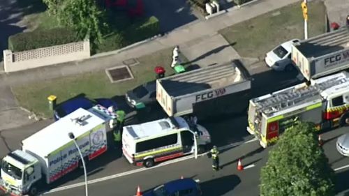 Sydney cyclist dies after collision with truck