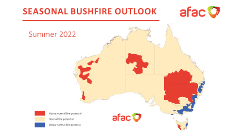 Summer 2022 bushfire outlook for Australia