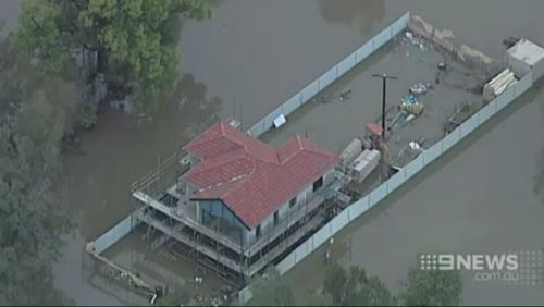 People have been isolated by flood waters in Chipping Norton. (9NEWS)