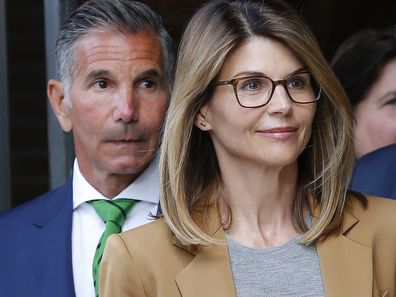 Lori Loughlin and husband Mossimo Giannulli leave court