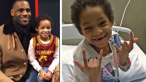 Daughter of NFL star Devon Still hangs out with LeBron James before her last cancer treatment