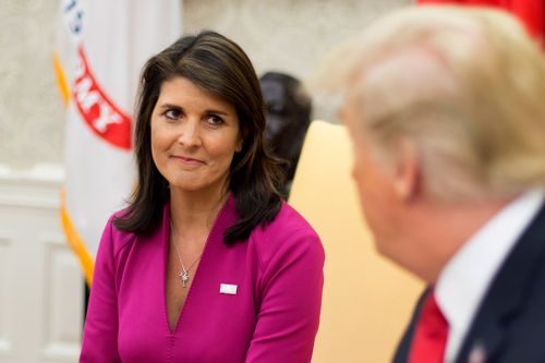 When UN Ambassador Nikki Haley announced she was leaving the Trump administration this week, it was a very different scenario.