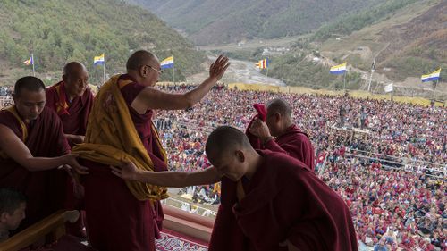 Dalai Lama's monastery visit met with protests from China