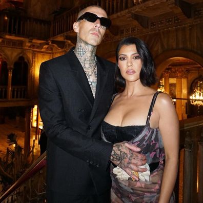 Kourtney Kardashian and Travis Barker.