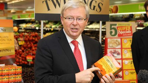 Kevin Rudd calls out Twinings for stopping fundraising deal with RSPCA