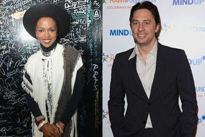 "Lauryn Hill did go to my bar mitzvah," Braff has said. "There was a game called Coke and Pepsi. You'd have a partner, and one person was Coke and the other Pepsi. Depending on what the DJ would yell, you had to run and get on that person's lap. And Lauryn was my Coke and Pepsi partner."