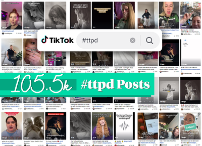 105,500: Number of TikToks tagged #TTPD before the album's release