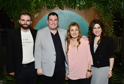  Connor Tomlinson, David Isaacman, Abbey Romeo, and Dani Bowman attend Netflix's "Love on the Spectrum" at TUDUM Theater on April 02, 2024 in Hollywood, California. 