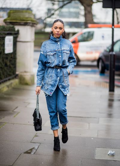 We told you double denim was back.