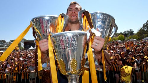 Hodge has won four premierships and two Norm Smith medals in a decorated career. (AAP)