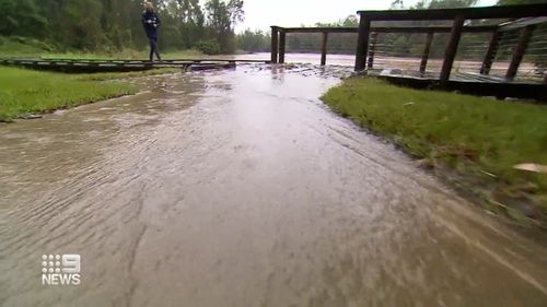 Heavy rainfall has drenched parts of Brisbane and south-east Queensland for the second day. 