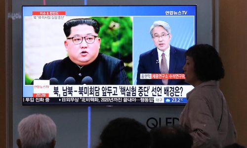 North Korea said Friday it would suspend nuclear tests and intercontinental ballistic missile launches ahead of summits with the US and South Korea. (AP)