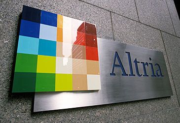 Which tobacco company changed its name to Altria in 2003?