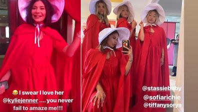 Kylie Jenner's Handmaid's Tale-themed party.