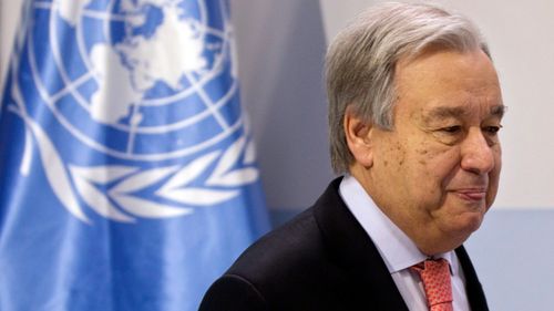 UN Secretary-General Antonio Guterres (AP Photo/Paul White)