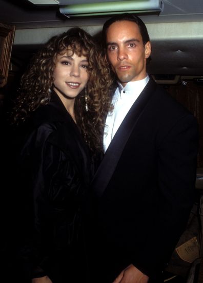 Mariah Carey, brother Morgan Carey, 1991, American Music Awards 