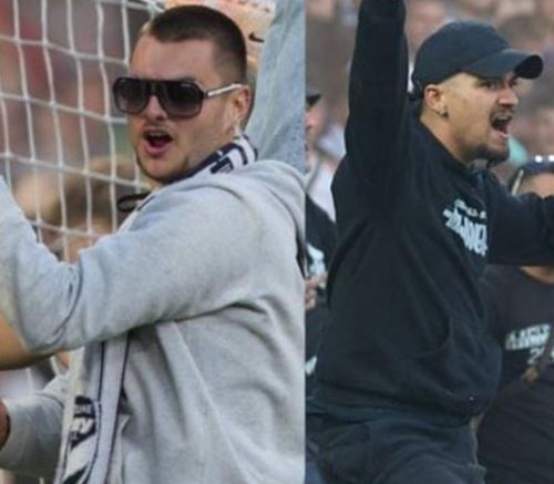 Police have released photos of men they want to speak to after a mass pitch invasion during last night's A-League derby match at AAMI Park in Melbourne.