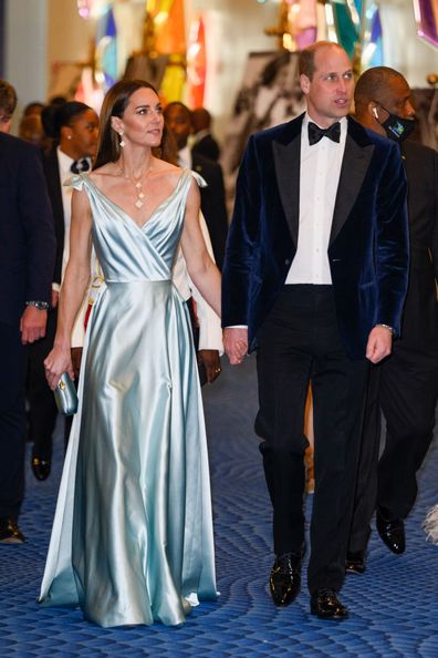Catherine and Prince William attend a reception hosted by the Governor General at the Baha Mar Hotel