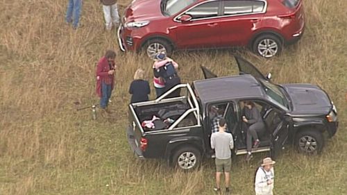 A three-year-old girl has been found safe and well after wandering off with her pet dog. (9NEWS)