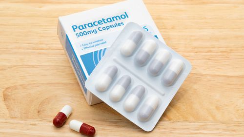 Box of generic Paracetamol capsules