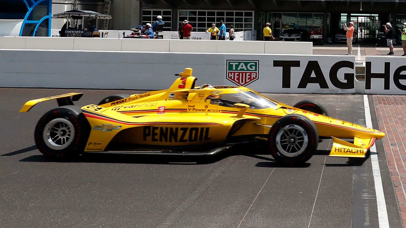 Scott McLaughlin during practice for the Indy500.