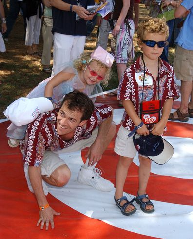 Luke Perry, Sophie Perry and Jack Perry