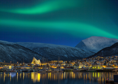 Tromso, Artic Circle. Aurora borealis