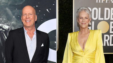 Bruce Willis x Jamie Lee Curtis split pic