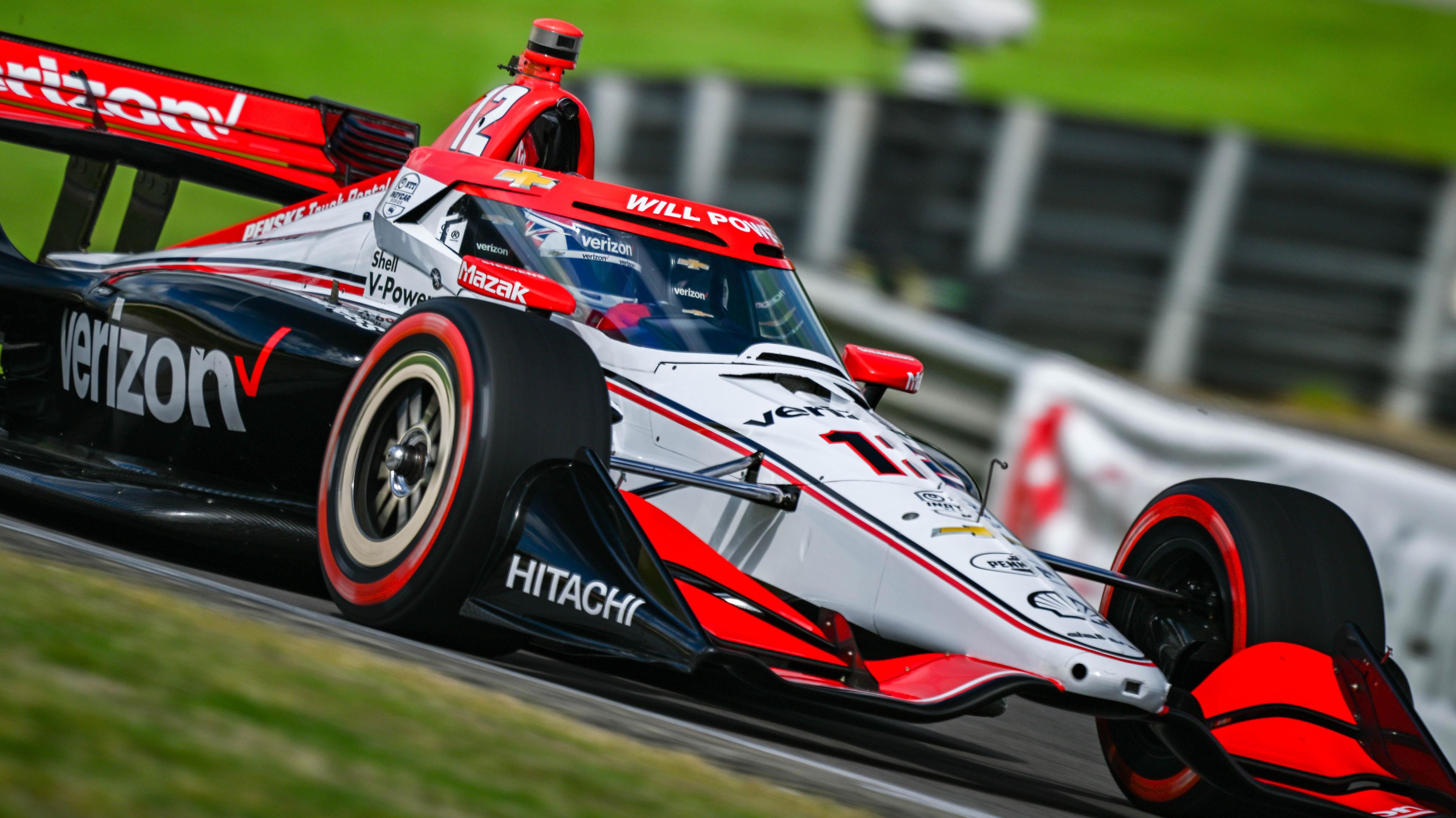 Will Power on track at Barber Motorsports Park, where he finished second.
