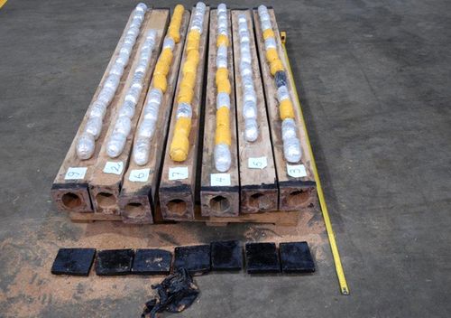 In 2016 a cargo of timber logs seized at Perth was allegedly drilled open to hide a consignment of meth.