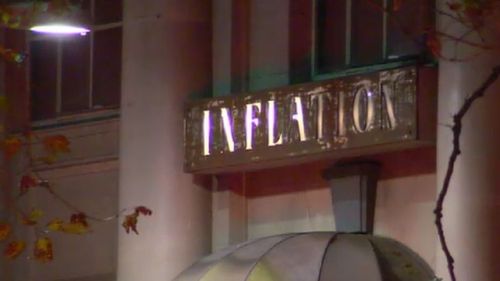 Inflation nightclub located on King Street in Melbourne. (9NEWS)