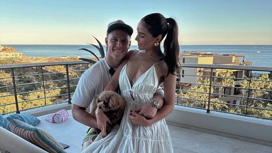 Olivia Culpo with partner Christian McCaffrey