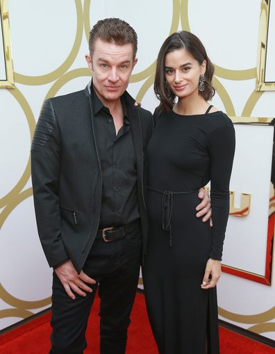 James Marsters and Patricia Rahman attend Hulu's 2018 Emmy Party at Nomad Hotel Los Angeles on September 17, 2018 in Los Angeles, California.