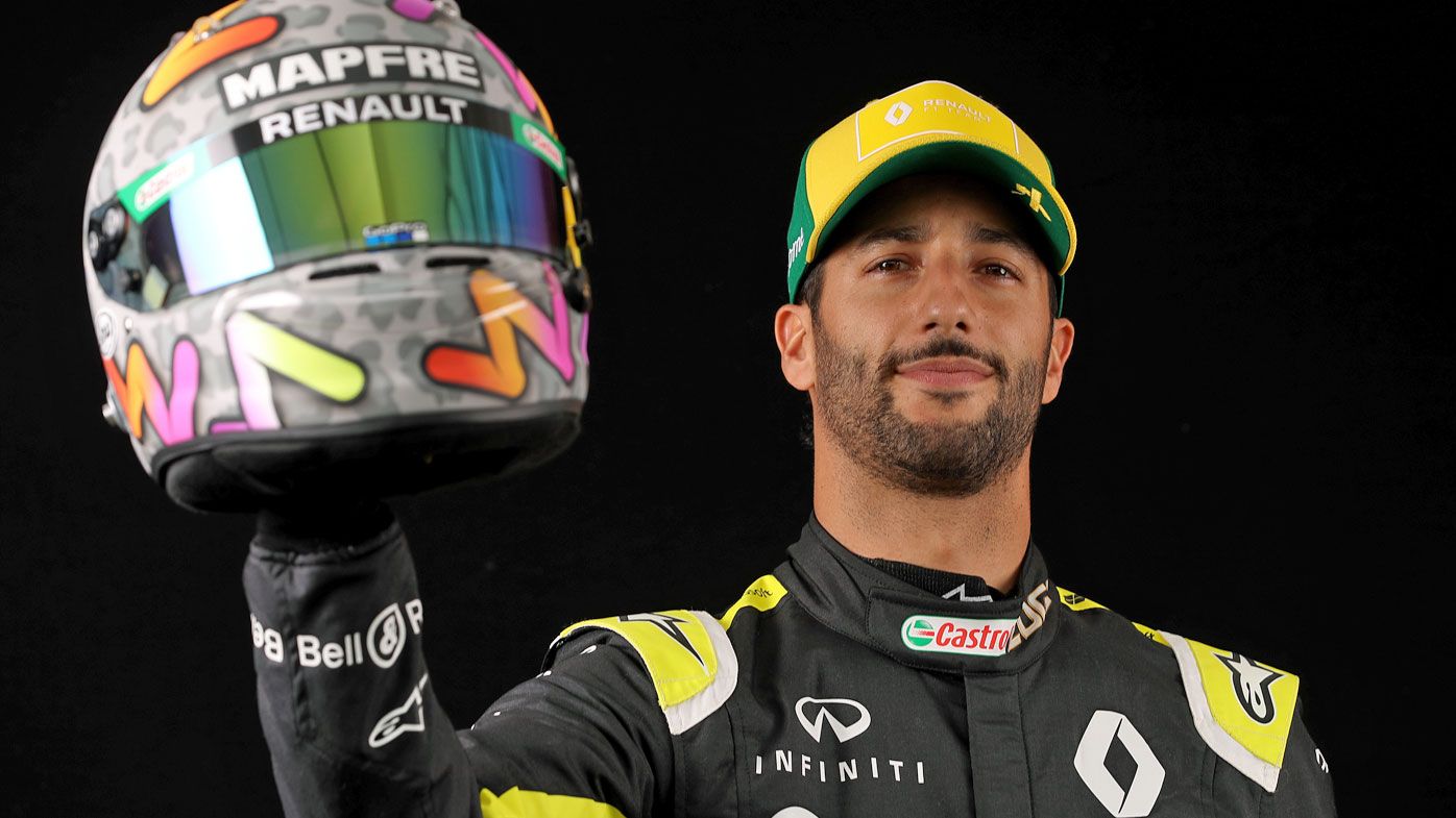  Daniel Ricciardo of Australia and Renault Sport F1 poses for a photo in the Paddock 