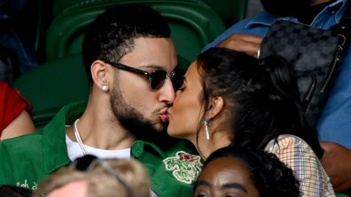 Ben Simmons and Maya Jama attend Wimbledon July 5