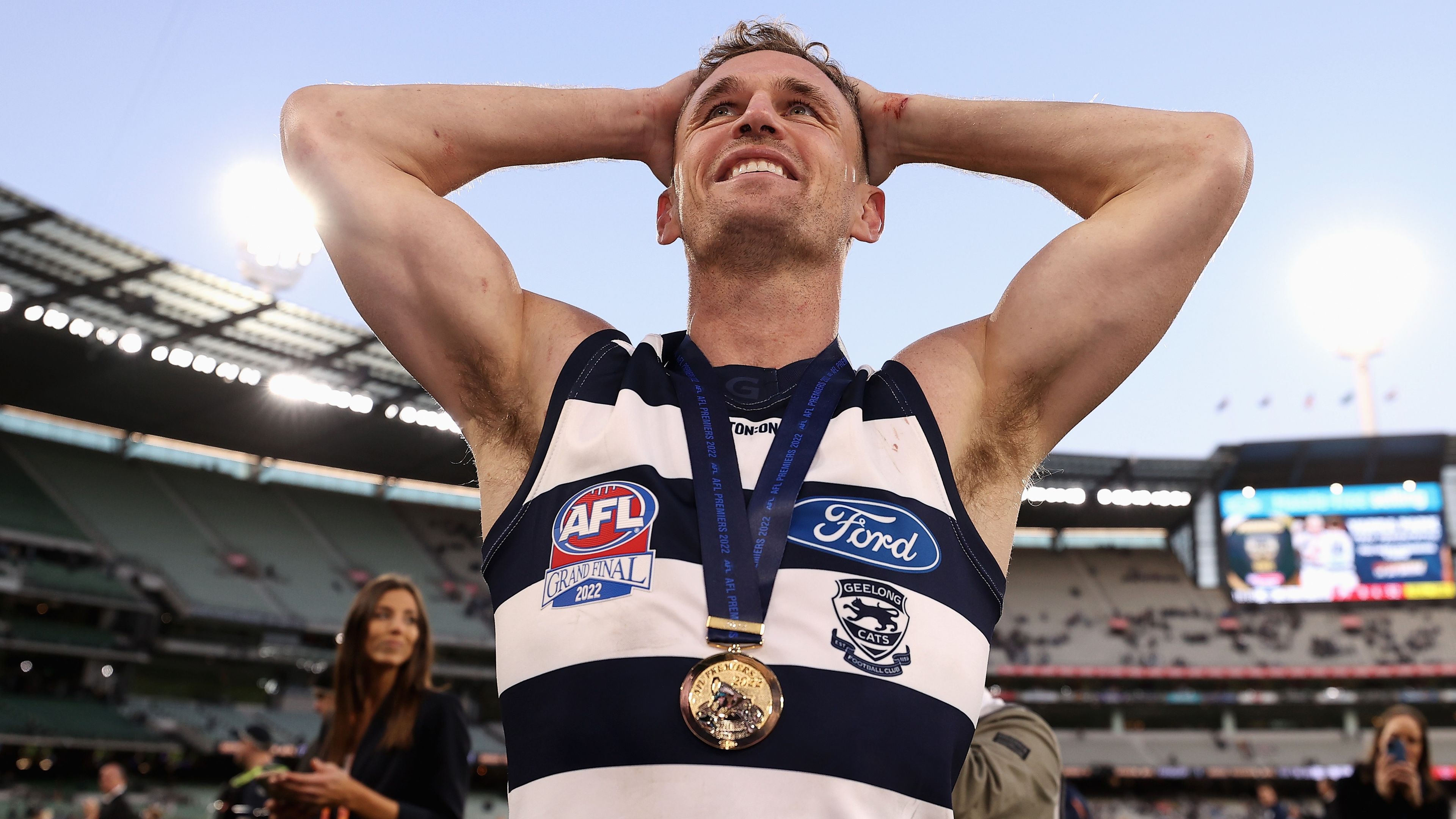 Joel Selwood refuses to make call on future as rival skipper pays touching tribute